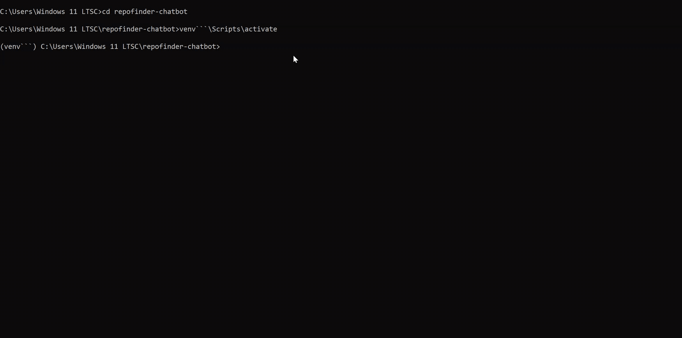 RepoFinder AI demo